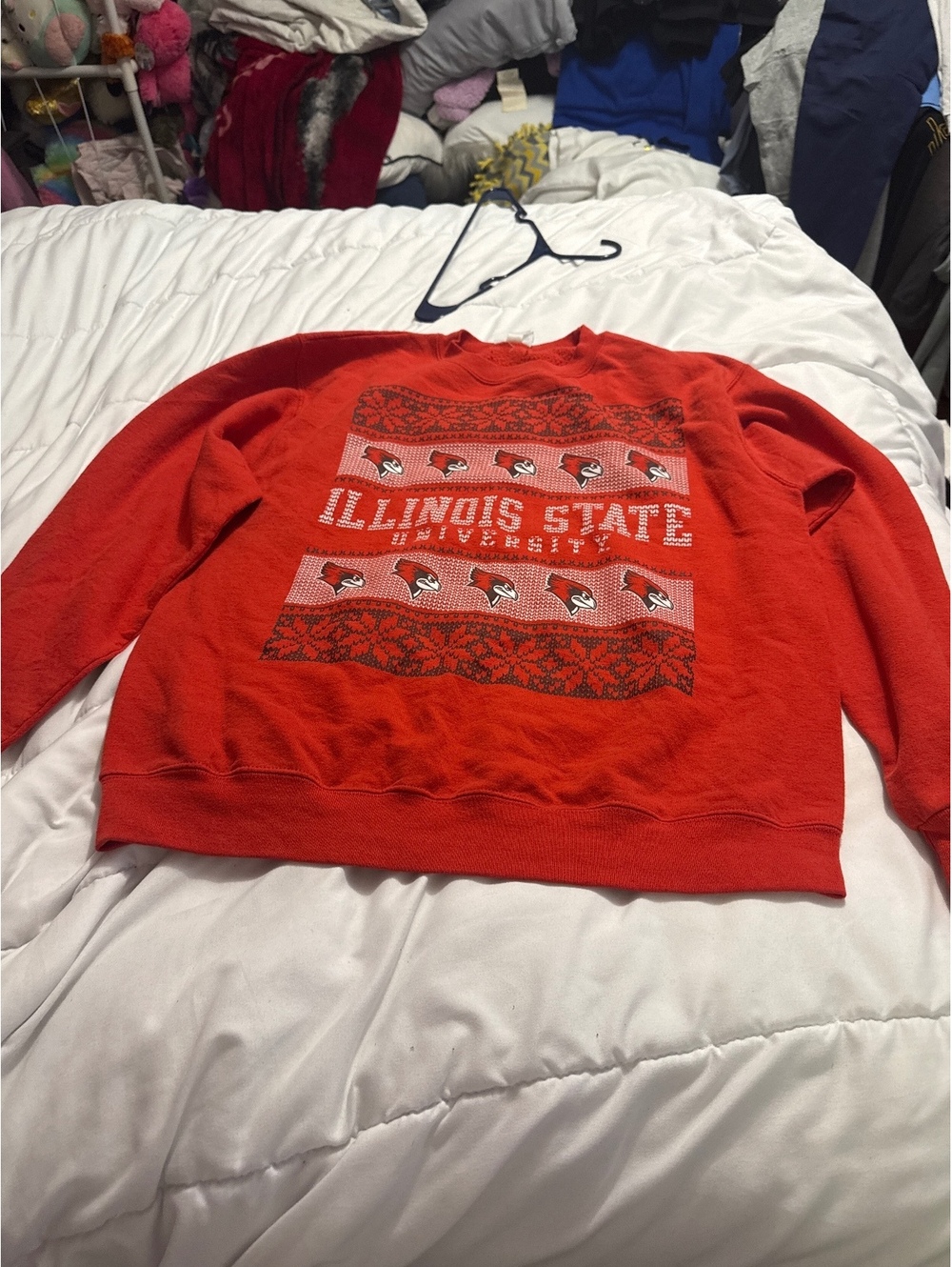 Champion Authentic Illinois State University Red Sweatshirt Medium